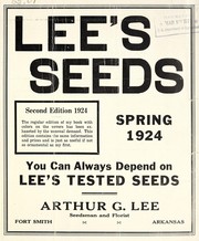 Cover of: Lee's seeds: spring 1924, you can always depend on Lee's tested seeds