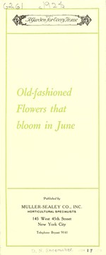 Cover of: Old-fashioned flowers that bloom in June