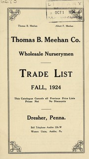 Cover of: Trade list: fall, 1924