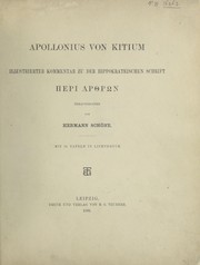 Cover of: Illustrierter Kommentar zu der Hippokrateischen Schrift