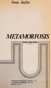 Cover of: La Metamorfosis by Franz Kafka