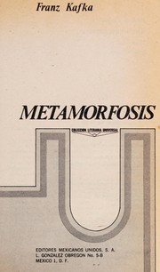 Cover of: La Metamorfosis by Franz Kafka, Franz Kafka