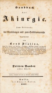 Handbuch der Akiurgie ... by Ernst Blasius