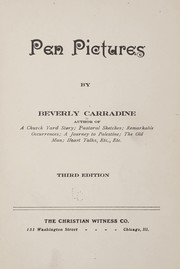 Cover of: Pen pictures