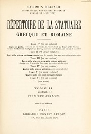 Cover of: R©♭pertoire de la statuaire grecque et romaine by Salomon Reinach
