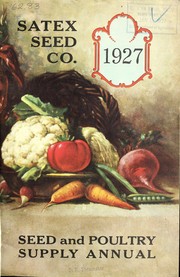 Cover of: Seed and poultry supply annual: 1927