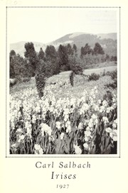Cover of: Carl Salbach irises: 1927 [catalog]