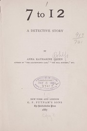 Cover of: 7 to 12: a detective story