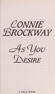 Cover of: As you desire | Connie Brockway