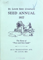 Cover of: Seed annual: 1927