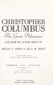 Cover of: Christopher Columbus: the great adventure and how we know about it