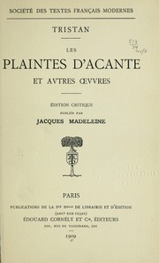 Les plaintes d'Acante by Tristan L'Hermite