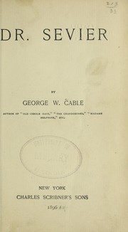 Cover of: Dr. Sevier