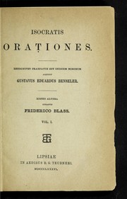 Cover of: Orationes