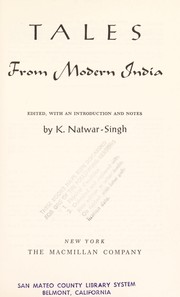 Cover of: Tales from modern India