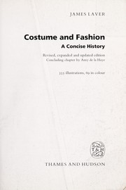 Cover of: Costume and fashion: a concise history