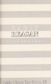 Cover of: Early Reagan