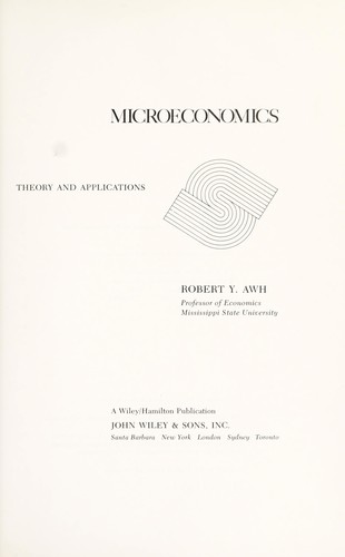 Microeconomics Theory And Applications Edition Open - 