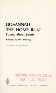 Cover of: Hosannah the home run! Poems about sports by 