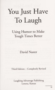 Cover of: You Just Have To Laugh