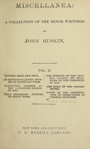 Miscellanea by John Ruskin
