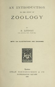 Cover of: An introduction to the study of zoology