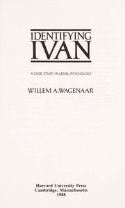 Cover of: Identifying Ivan: a case study in legal psychology