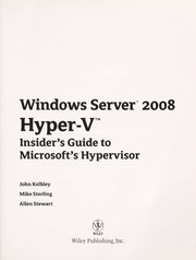 Cover of: Windows server 2008 Hyper-V by John Kelbley
