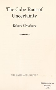 Cover of: The cube root of uncertainty.