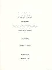 Cover of: The 1990 Smith River public use survey: an analysis of results