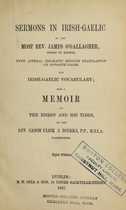 Cover of: Sermons in Irish-Gaelic by Gallagher, James