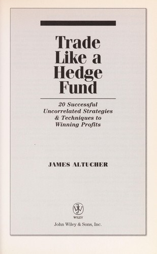 Uncorrelated trading strategies