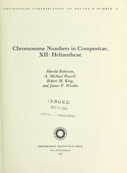 Cover of: Chromosome numbers in Compositae, XII, Heliantheae