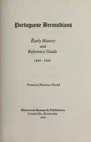 Cover of: Portuguese Bermudians by Patricia Marirea Mudd