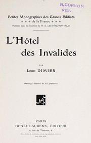 Cover of: L'Hôtel des invalides