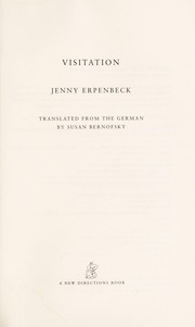 Cover of: Visitation by Jenny Erpenbeck