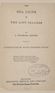 Cover of: The sea lions by James Fenimore Cooper