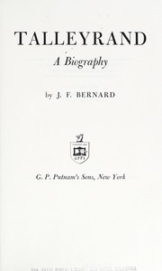 Cover of: Talleyrand by Jack F. Bernard