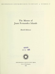 Cover of: The mosses of Juan Fernandez Islands