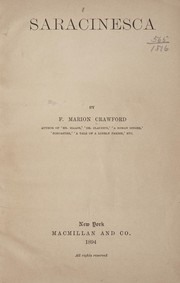 Cover of: Saracinesca by Francis Marion Crawford