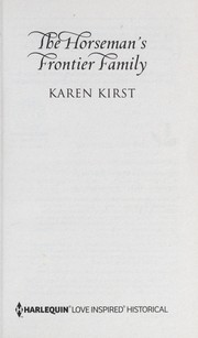Cover of: The horseman's frontier family by Karen Kirst