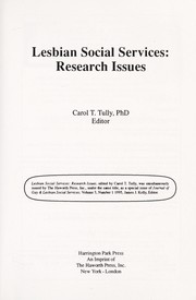 Cover of: Lesbian social services : research issues by 