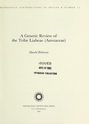 Cover of: A generic review of the tribe Liabeae (Asteraceae)