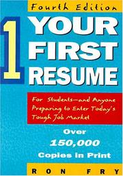 Cover of: Your First Resume