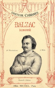 Balzac ignor©♭ by Augustin Cabanès