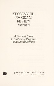 Cover of: Successful program review by Robert J. Barak
