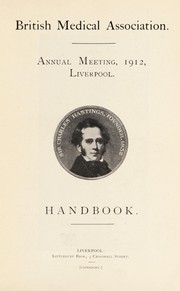 Cover of: Annual meeting, 1912, Liverpool: handbook