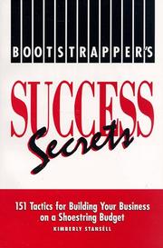 Cover of: Bootstrapper's success secrets by Kimberly Stansell