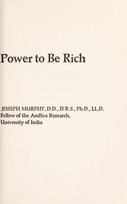 Cover of: Your infinite power to be rich.