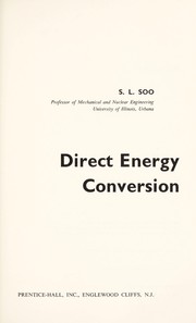 Direct energy conversion by S. L. Soo